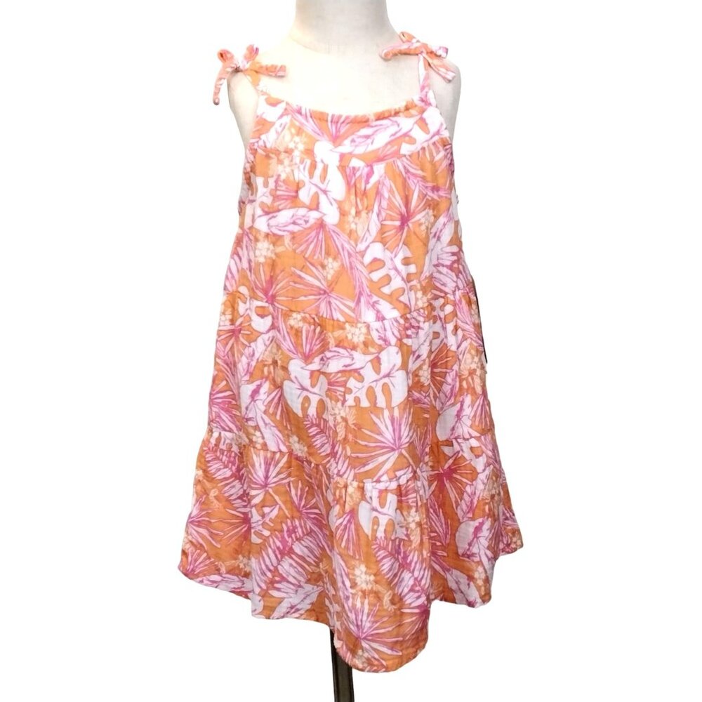 Cat & Jack Girls Tropical Floral Sundress Size 4T Party Beach Casual Summer